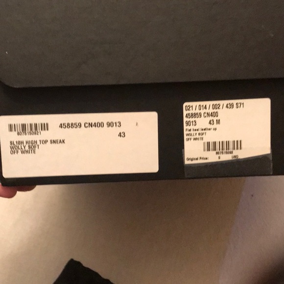 ❌SOLD❌Saint Laurent SL-10h high top sneakers size 10.5 - Picture 15 of 15